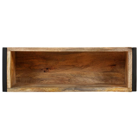 Plantenbak 60x20x68 cm ruw mangohout - AllerleiShop