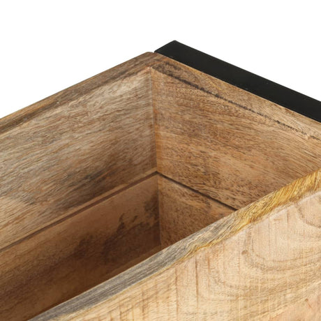 Plantenbak 60x20x68 cm ruw mangohout - AllerleiShop