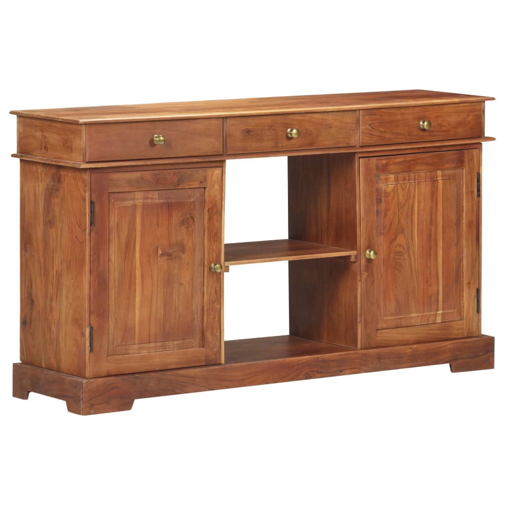 Dressoir 135x35x75 cm massief acaciahout - AllerleiShop