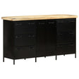 Dressoir 140x38x76 cm ruw mangohout - AllerleiShop