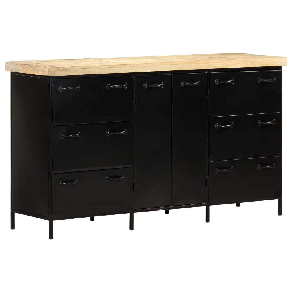 Dressoir 140x38x76 cm ruw mangohout - AllerleiShop