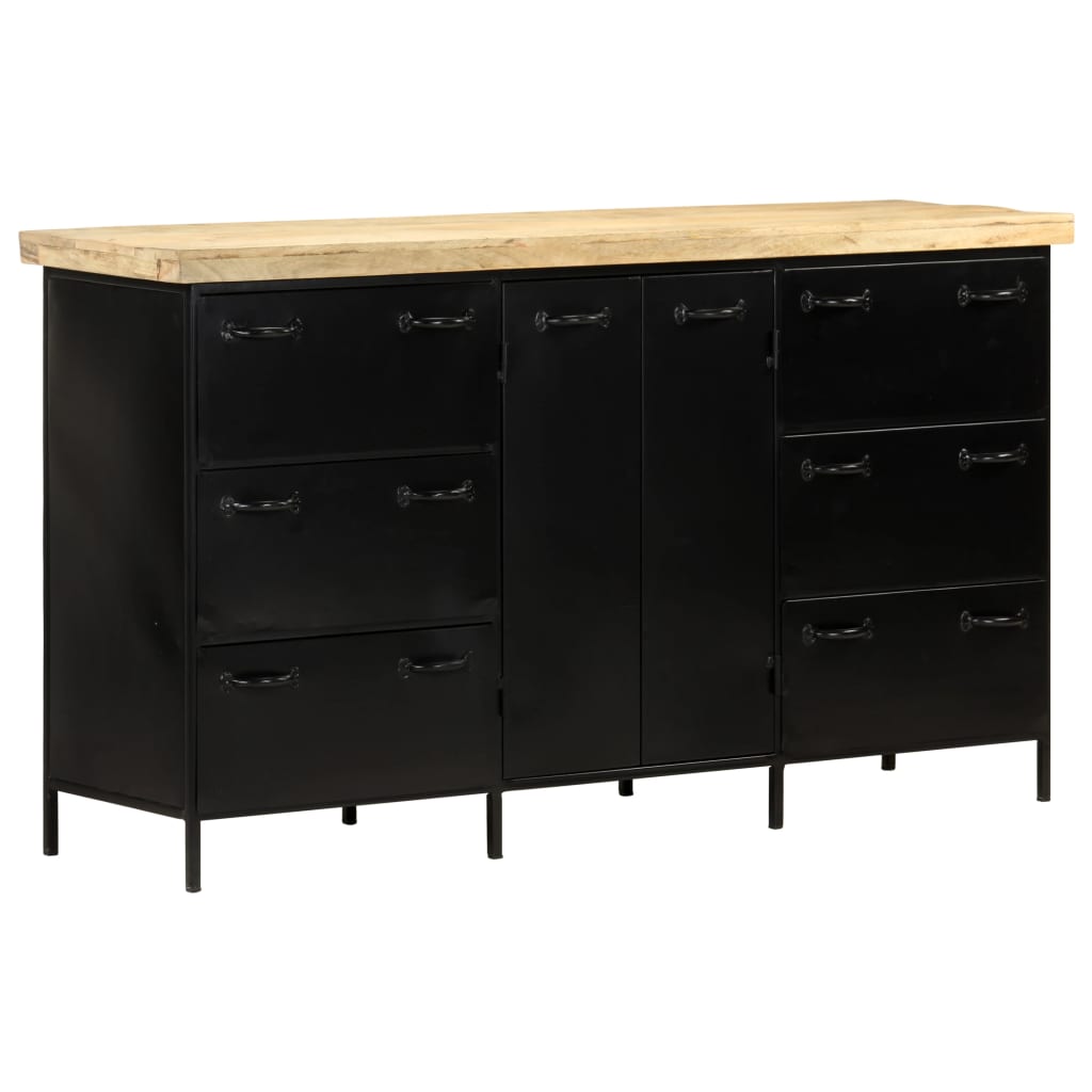 Dressoir 140x38x76 cm ruw mangohout - AllerleiShop