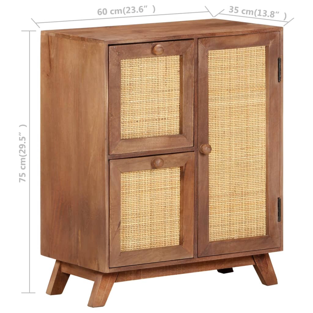 Dressoir 60x35x75 cm massief mangohout - AllerleiShop