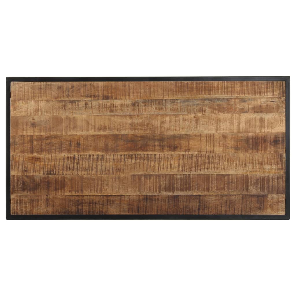 Eettafel 120 cm ruw mangohout - AllerleiShop