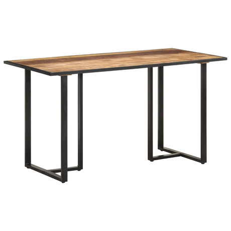 Eettafel 140 cm ruw mangohout - AllerleiShop