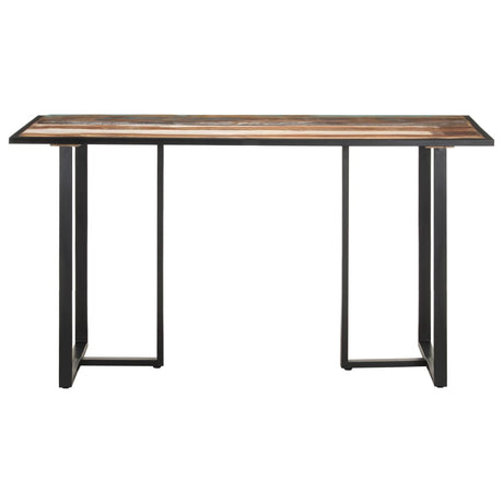 Eettafel 140 cm massief gerecycled hout - AllerleiShop