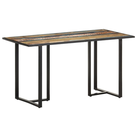 Eettafel 140 cm massief gerecycled hout - AllerleiShop