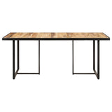 Eettafel 160 cm ruw mangohout - AllerleiShop