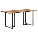 Eettafel 160 cm ruw mangohout - AllerleiShop