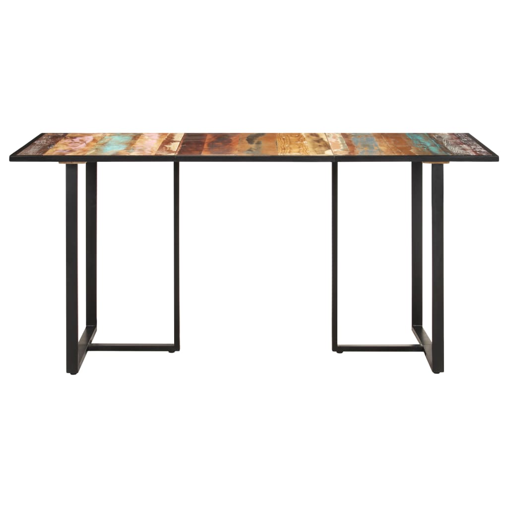 Eettafel 160 cm massief gerecycled hout - AllerleiShop