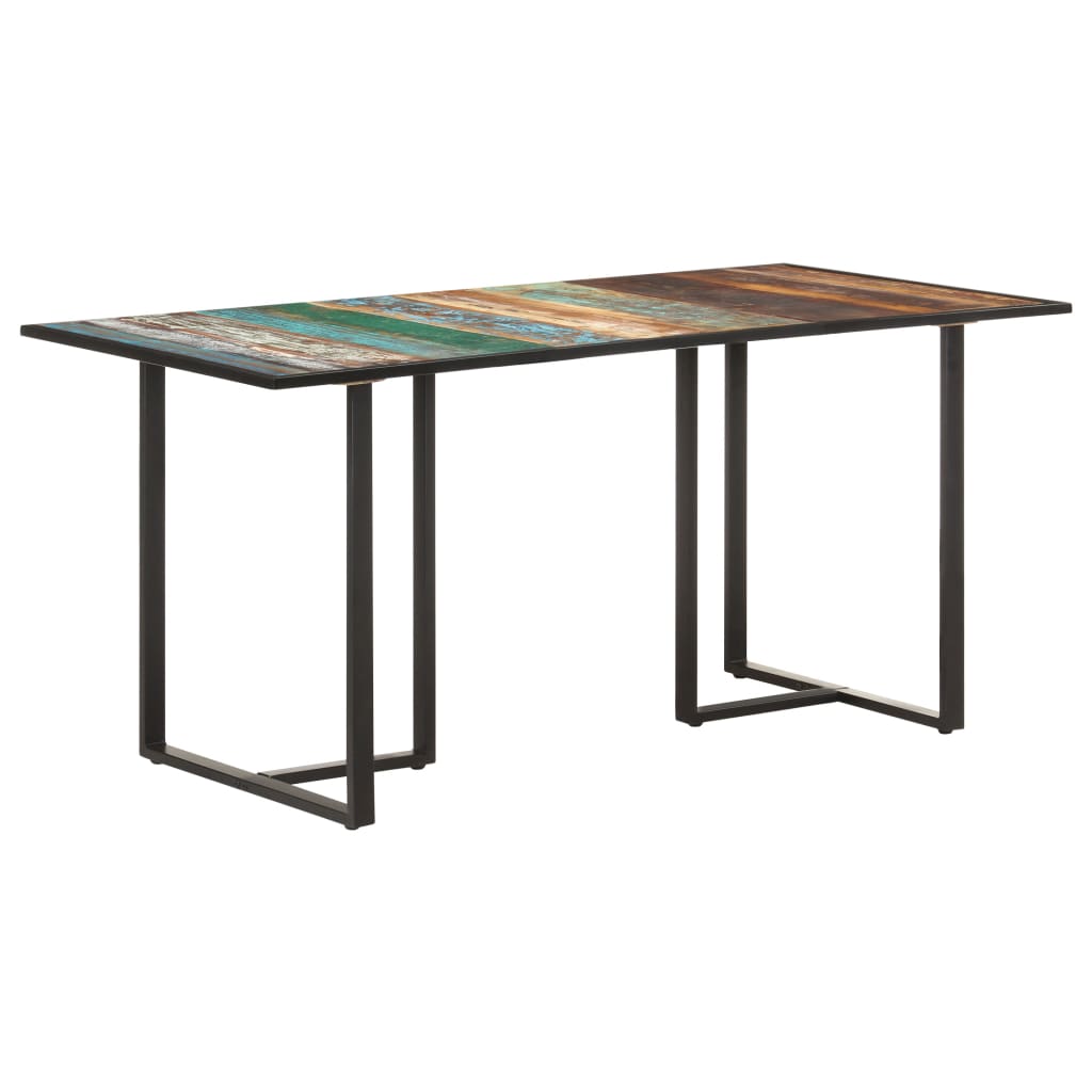 Eettafel 160 cm massief gerecycled hout - AllerleiShop