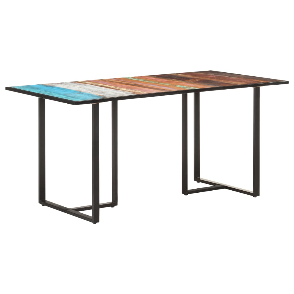 Eettafel 160 cm massief gerecycled hout - AllerleiShop