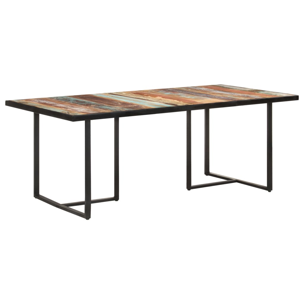 Eettafel 200 cm massief gerecycled hout - AllerleiShop