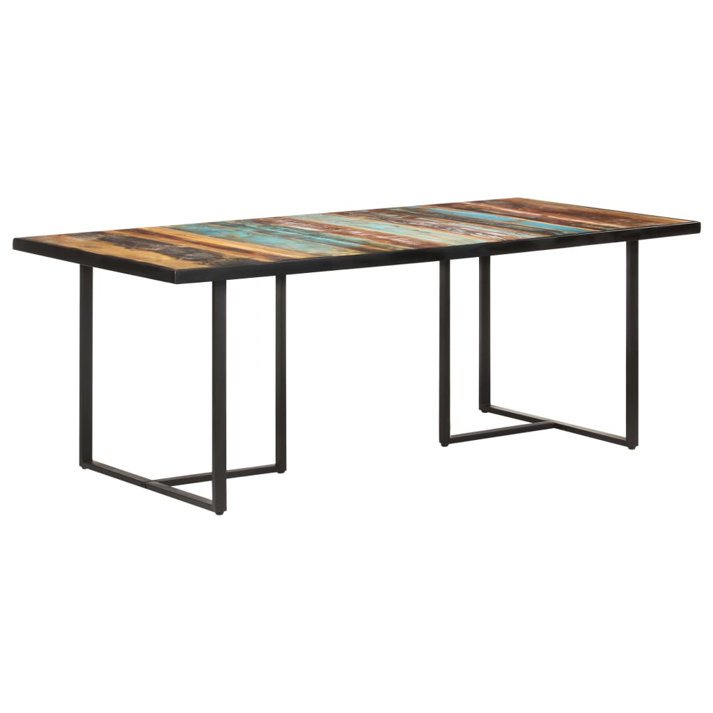 Eettafel 200 cm massief gerecycled hout - AllerleiShop