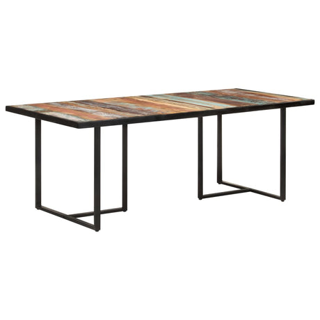 Eettafel 200 cm massief gerecycled hout - AllerleiShop