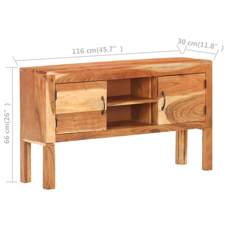 Dressoir 116x30x66 cm massief acaciahout - AllerleiShop