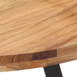 Eettafel 80 cm massief acaciahout - AllerleiShop