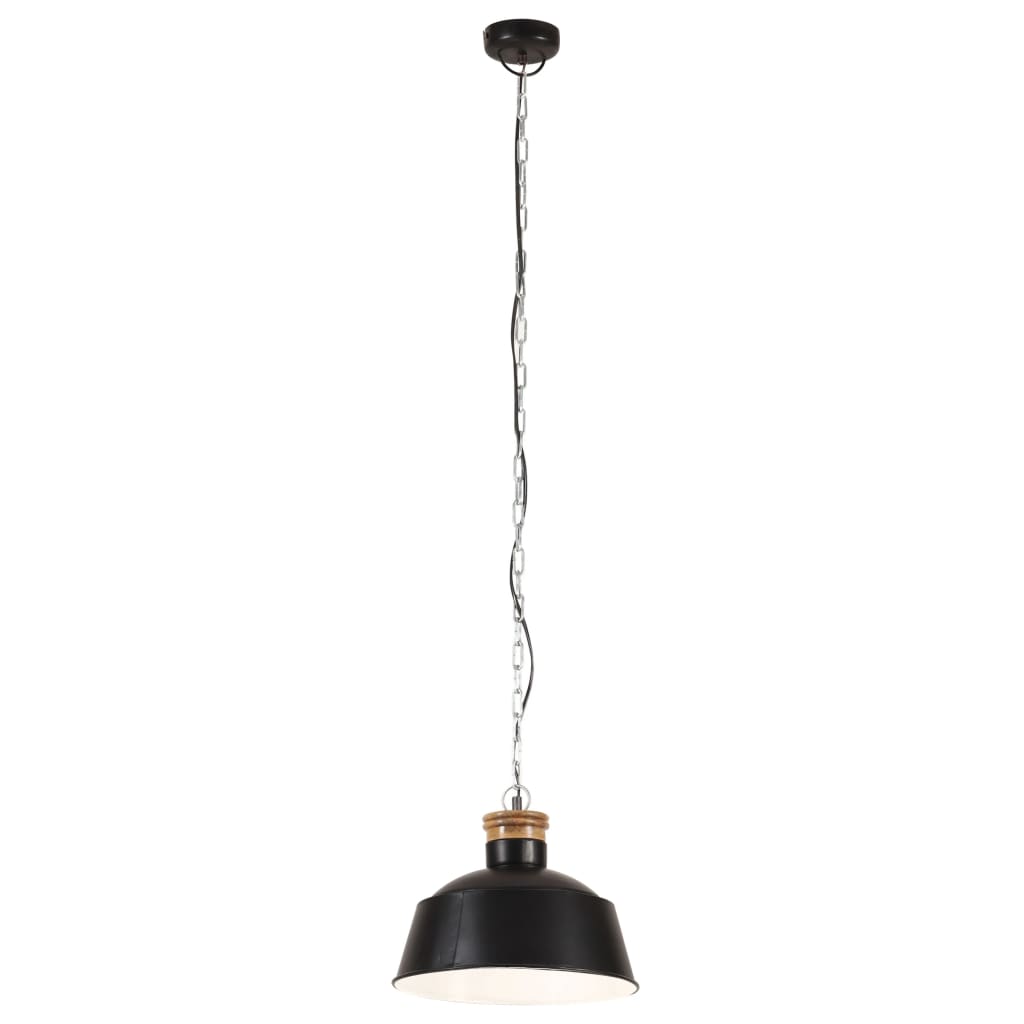 Hanglamp industrieel E27 32 cm zwart - AllerleiShop