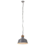 Hanglamp industrieel E27 32 cm grijs - AllerleiShop