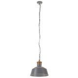 Hanglamp industrieel E27 32 cm grijs - AllerleiShop