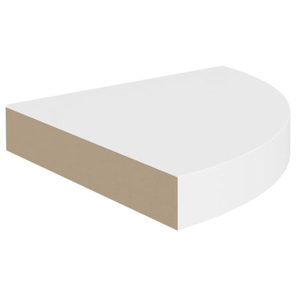 Hoekschap zwevend 25x25x3,8 cm MDF wit - AllerleiShop