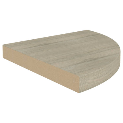 Hoekschap zwevend 35x35x3,8 cm MDF eikenkleurig - AllerleiShop