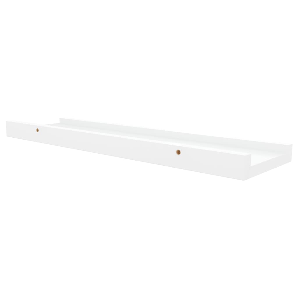 Fotoplanken 2 st 40x9x3 cm MDF wit - AllerleiShop