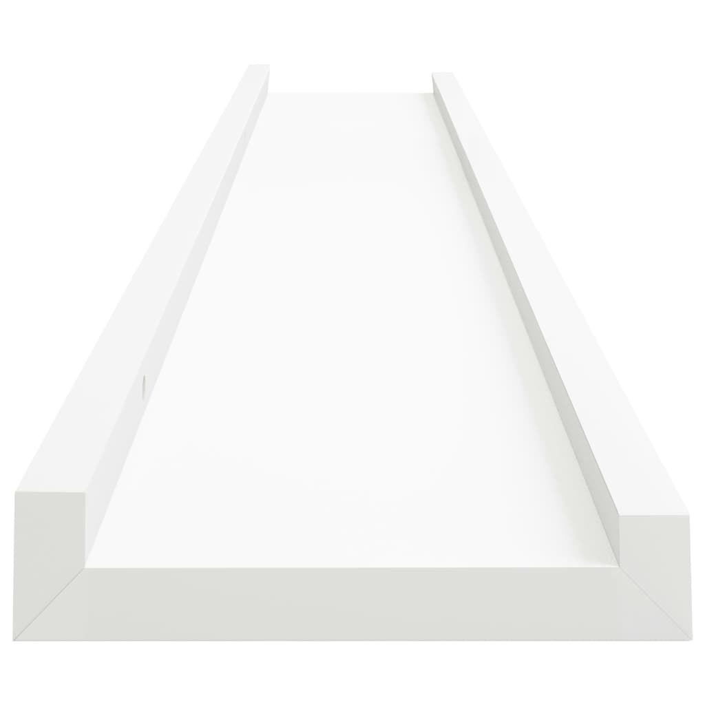 Fotoplanken 2 st 80x9x3 cm MDF wit - AllerleiShop