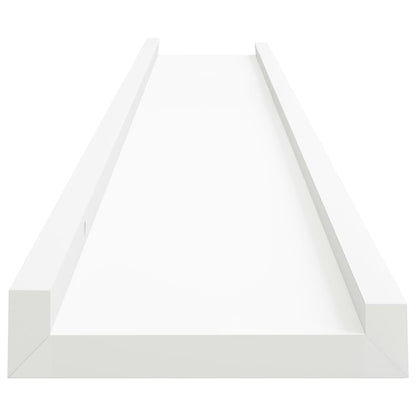 Fotoplanken 2 st 80x9x3 cm MDF wit - AllerleiShop