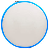 Gymnastiekmat met pomp opblaasbaar 100x100x20 cm PVC blauw - AllerleiShop