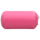 Gymnastiekrol met pomp opblaasbaar 120x75 cm PVC roze