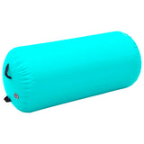 Gymnastiekrol met pomp opblaasbaar 120x75 cm PVC groen