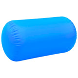 Gymnastiekrol met pomp opblaasbaar 120x75 cm PVC blauw