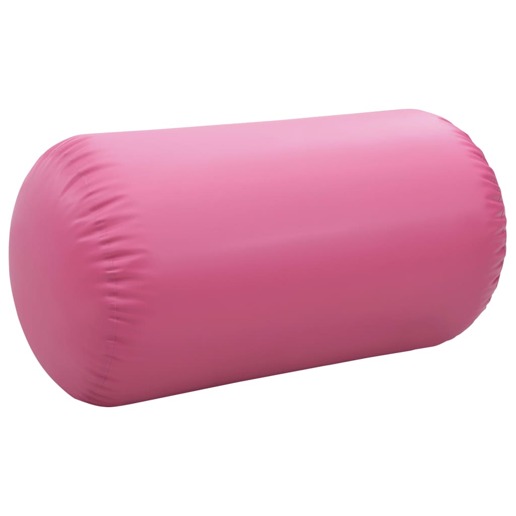 Gymnastiekrol met pomp opblaasbaar 120x90 cm PVC roze