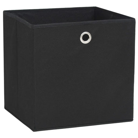 Opbergboxen 10 st 28x28x28 cm nonwoven stof zwart - AllerleiShop