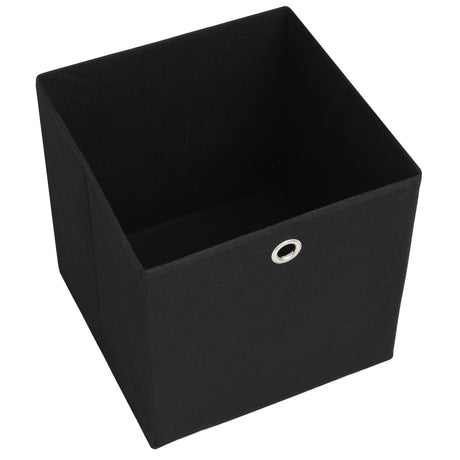 Opbergboxen 10 st 28x28x28 cm nonwoven stof zwart - AllerleiShop