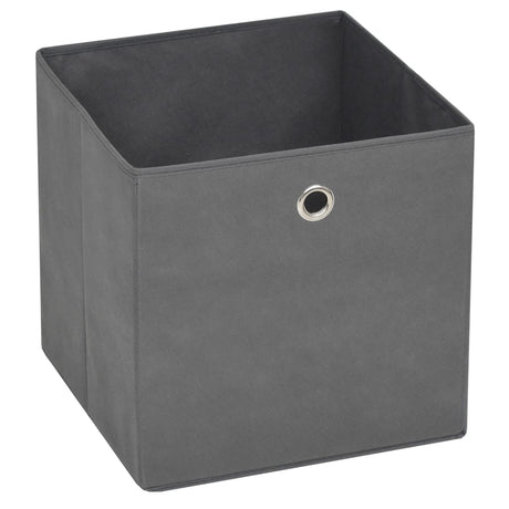 Opbergboxen 4 st 28x28x28 cm nonwoven stof grijs - AllerleiShop