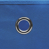 Opbergboxen 4 st 28x28x28 cm nonwoven stof blauw - AllerleiShop