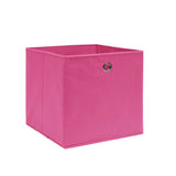 Opbergboxen 4 st 28x28x28 cm nonwoven stof roze