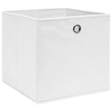 Opbergboxen 4 st 28x28x28 cm nonwoven stof wit - AllerleiShop