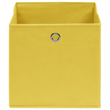 Opbergboxen 10 st 28x28x28 cm nonwoven stof geel - AllerleiShop