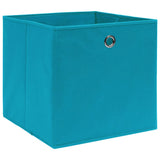 Opbergboxen 10 st 28x28x28 cm nonwoven stof babyblauw - AllerleiShop