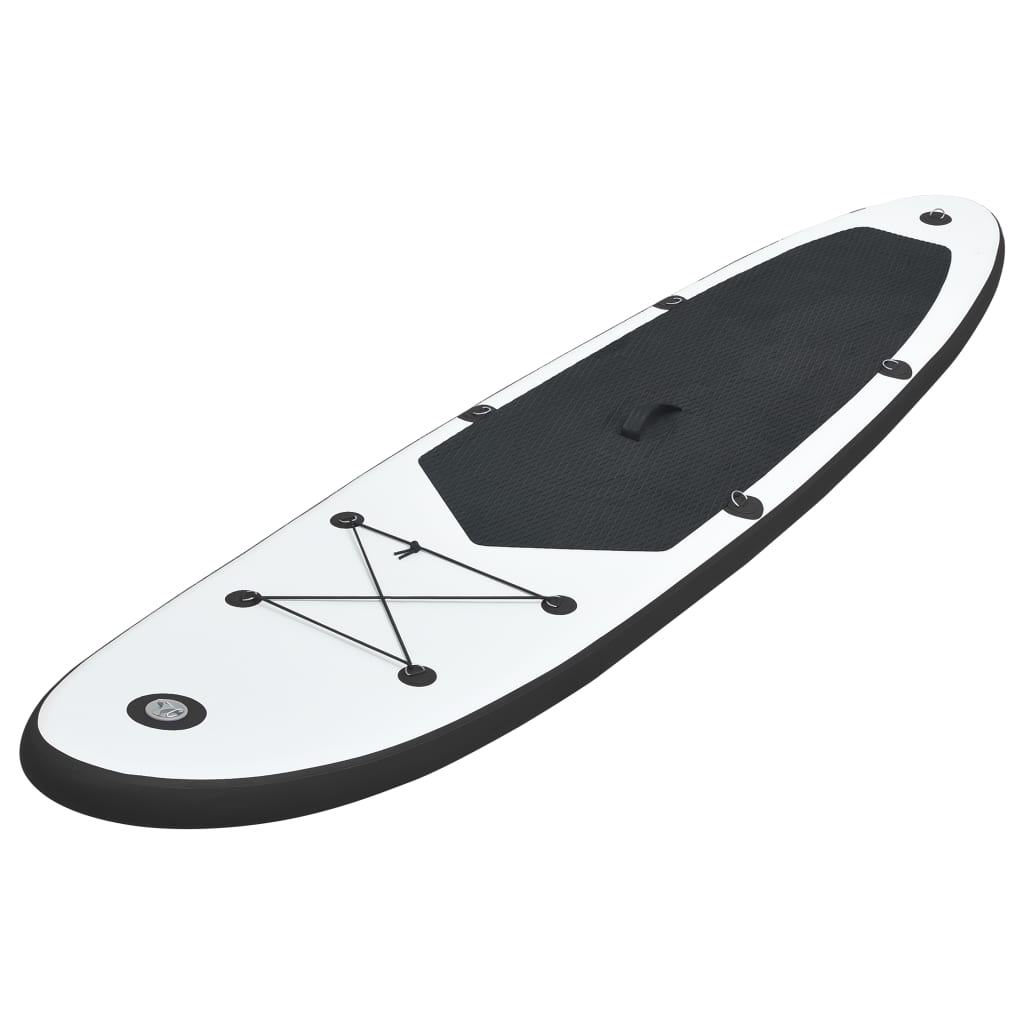 Stand-up paddleboard opblaasbaar zwart en wit