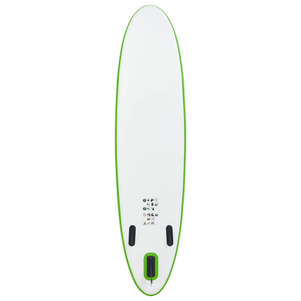 Stand Up Paddleboardset opblaasbaar groen en wit