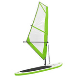 Stand Up Paddleboard opblaasbaar met zeilset groen en wit - AllerleiShop