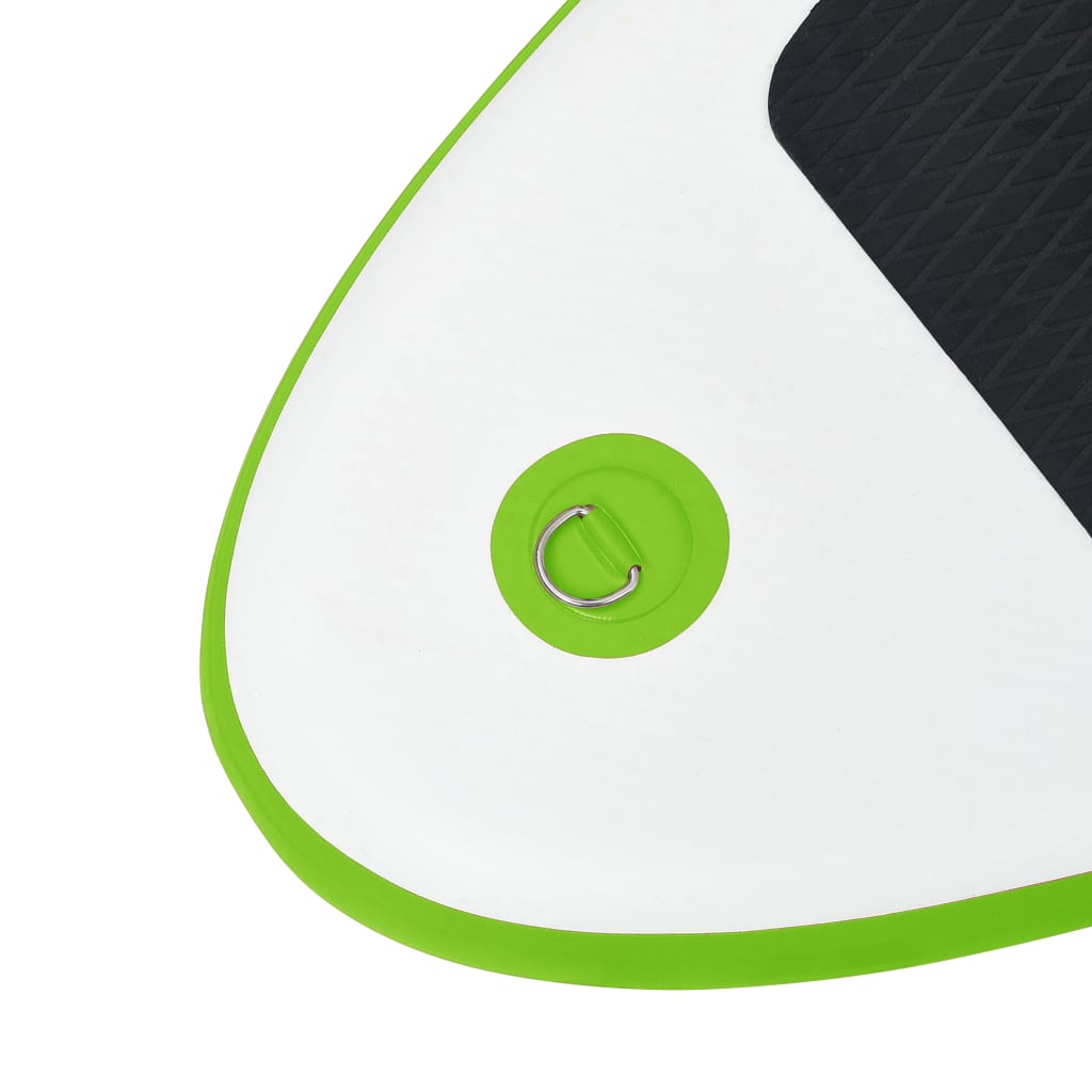 Stand Up Paddleboard opblaasbaar met zeilset groen en wit - AllerleiShop