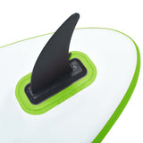 Stand Up Paddleboard opblaasbaar met zeilset groen en wit - AllerleiShop