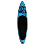 Stand Up Paddleboardset opblaasbaar 366x76x15 cm blauw