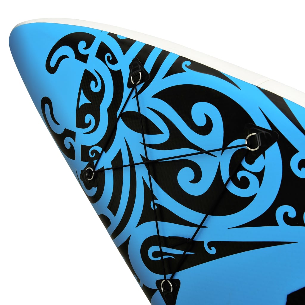 Stand Up Paddleboardset opblaasbaar 366x76x15 cm blauw