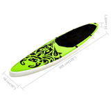 Stand Up Paddleboardset opblaasbaar 305x76x15 cm groen - AllerleiShop